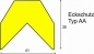 Preview: Eckschutz -KNUFFI®- aus PU, Trapez 41x36 mm, Typ AA, Meterware