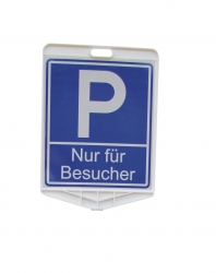 Schild Parkplatz nur für Besucher, 350 x 410 mm