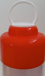 Flexibler Absperrpfosten, Ø 70 mm, orange, überfahrbar