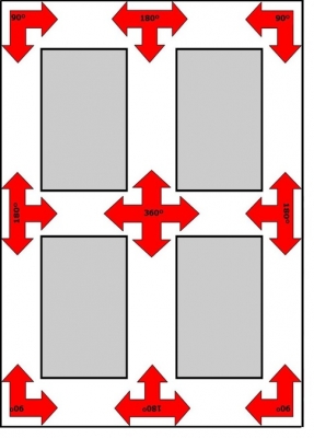 Kugelspiegel aus Polycarbonat, Ø 50, 60, 80 cm, Blickwinkel 180°